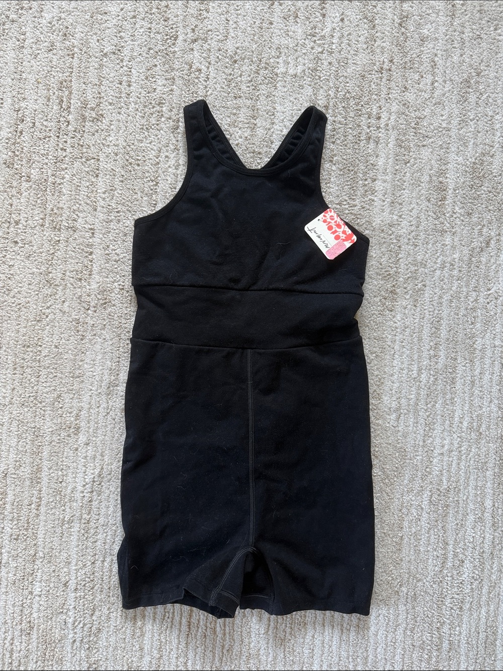 FP Movement by Free People Black Athletic Romper